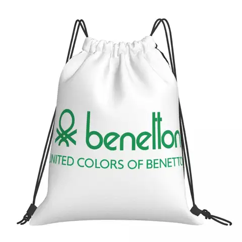 Benetton 다용도 휴대용 배낭, 신발 가방, 여행 학교 책가방, United Colors of Benetton