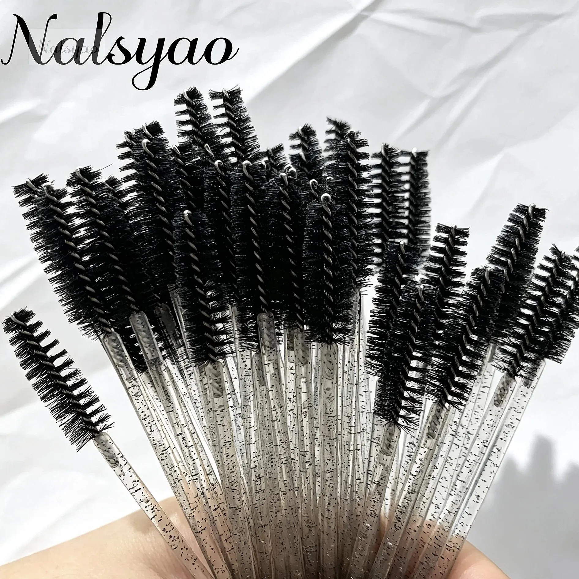 200Pcs Disposable Eyelash Brush Applicator Mascara Stick Propeller Eyebrow Makeup Brushes Set Makeup Tools