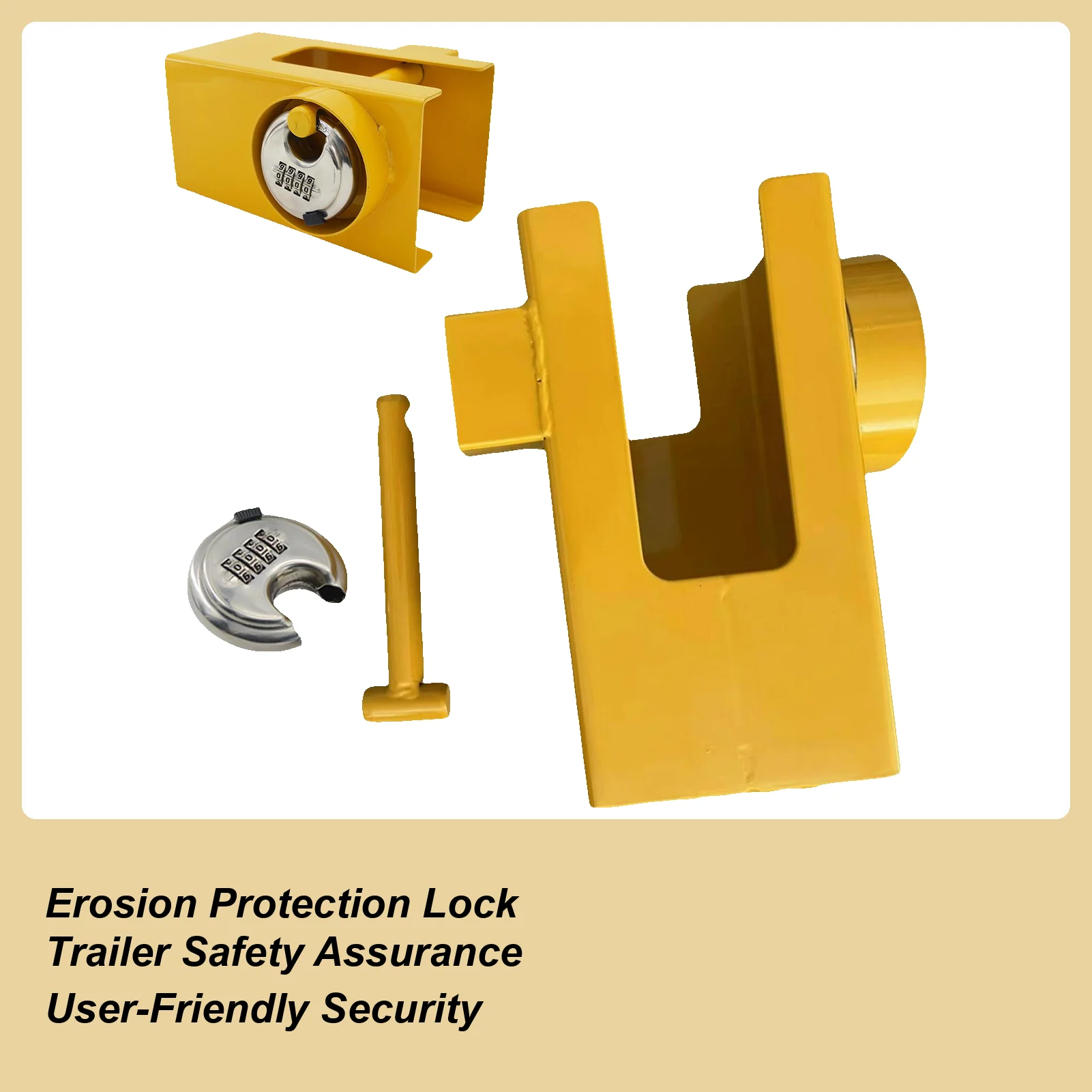 

Замок защелки прицепа, универсальные автомобильные аксессуары из нержавеющей стали, штифтовый замок прицепа для грузовой двери, контейнерное оборудование, напольный домкрат для газона