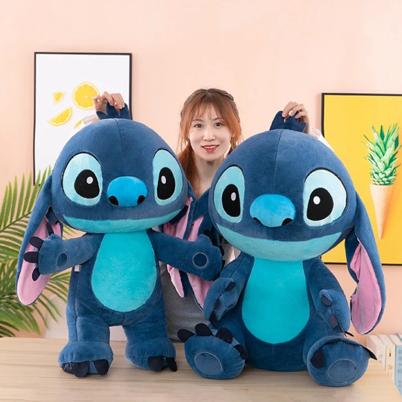 30/60cm Lilo and Stitch Disney Plush Toys Standing Posture Kawaii Pixar Anime Plushie Stich Dolls Soft Stuffed Gift for Children