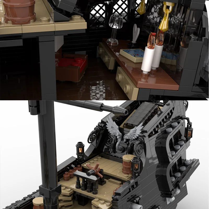 Blocos de construção MOC brinquedo modelo de navio grande - 2480 peças. Um conjunto de brinquedos de montagem desafiante como presente festivo adequado para todos.