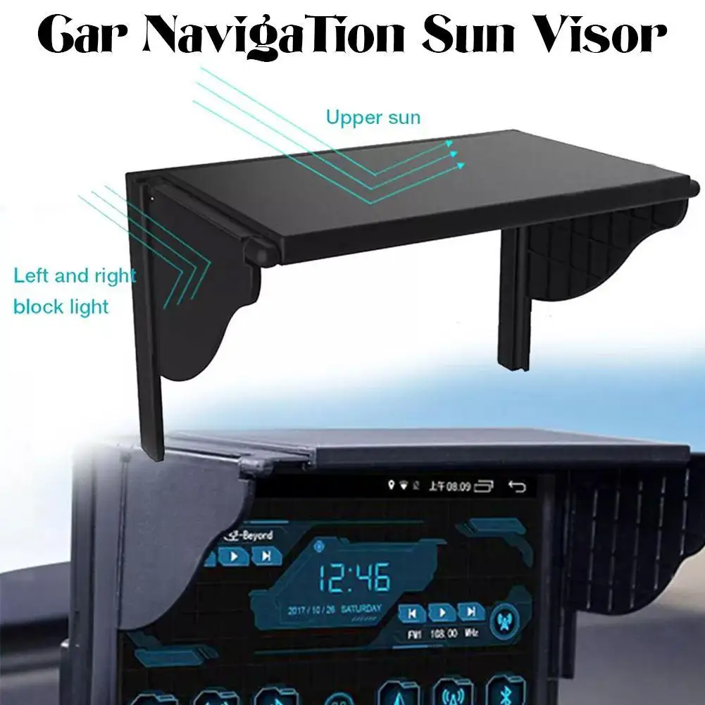 5.5-10 Inch Car GPS Sunshade Cover GPS Screen Sun Shade Visor Car Central Dashboard GPS Navigator Display Car Interior Accessori