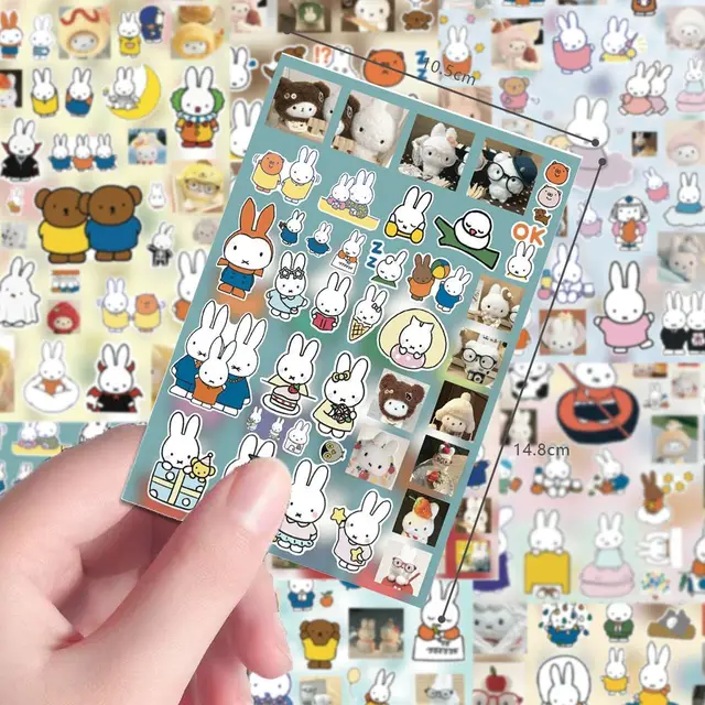 Kawaii Miffy rabbit stickers ins style cute creative high-appearance-level diy collage material, waterproof stickers 2 Kawaii Miffy rabbit stickers ins style cute creative high-appearance-level diy collage material, waterproof stickers 2