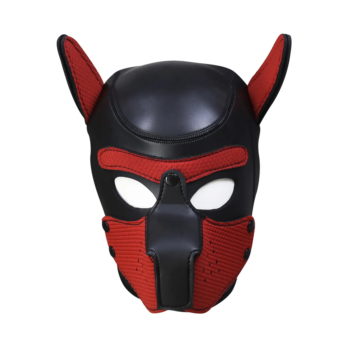 XL New Increase Large Size Puppy Cosplay Neoprene Fetish Hood Dog Mask Sex Toys with Detachable Nose for Couples Bdsm Bondage