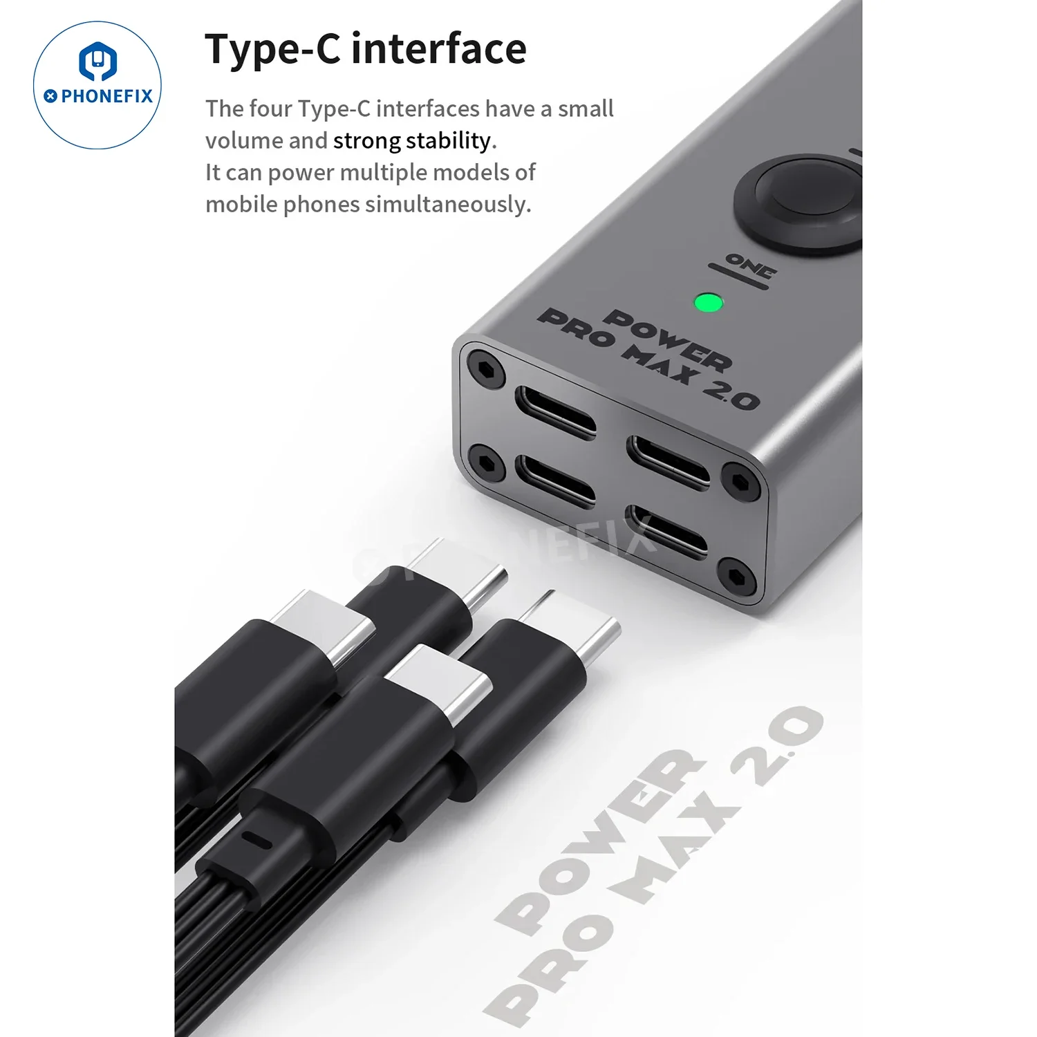 MECHANIC Power Pro Max 2.0 Supply Test Cable Mobile Phone Boot Line One-key Start Boot Line for iPhone X-15 Motherboard Repair