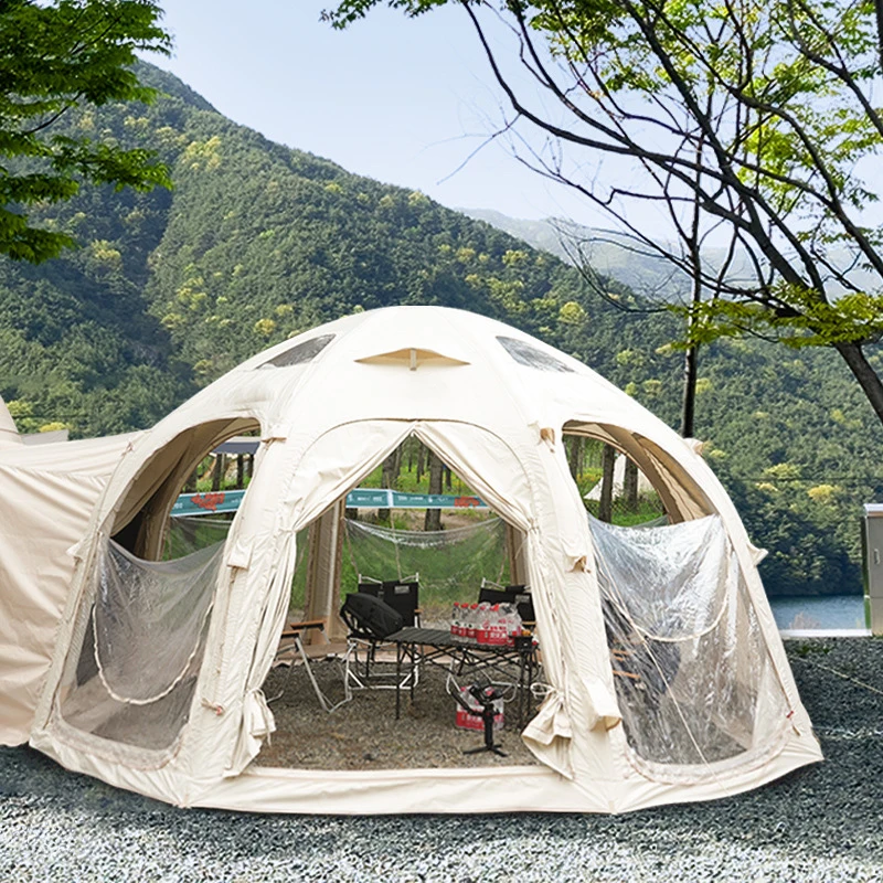 Picnic Polyester Cotton Tent OEM Family Picnic Camping Dome 3-5 People