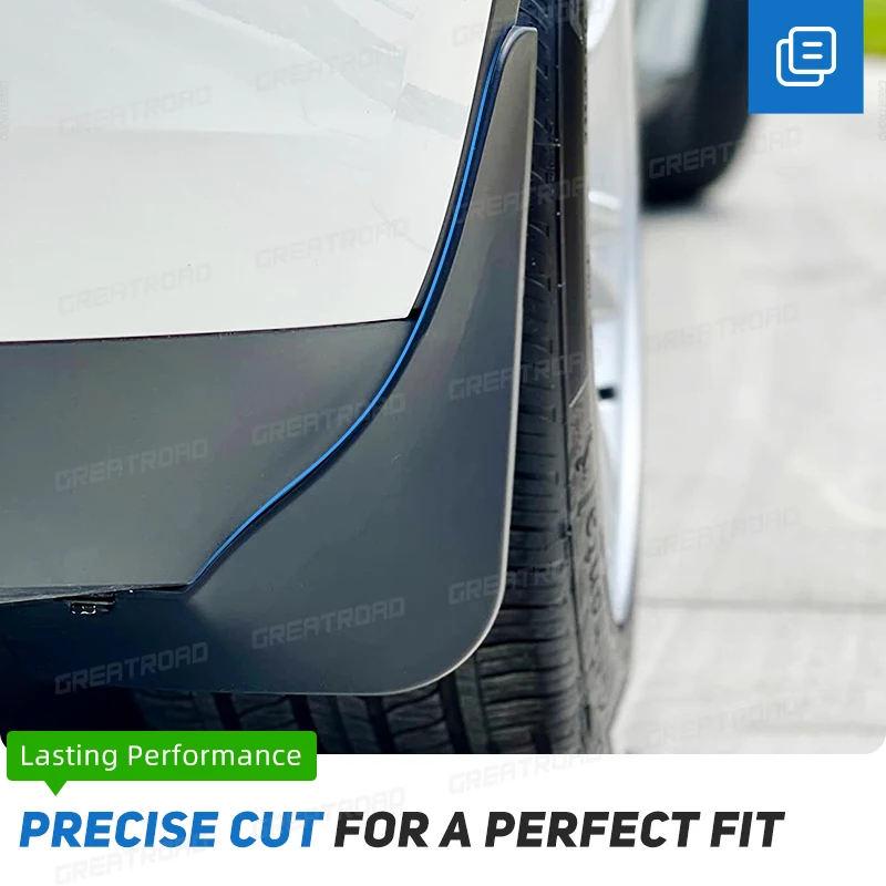 4Pcs Durable ABS Mud Flaps For 2016-2023 2017 2019 2020 2021 2022 Toyota Hilux Vigo Car Mud Flaps Fender Guards Auto Accessories