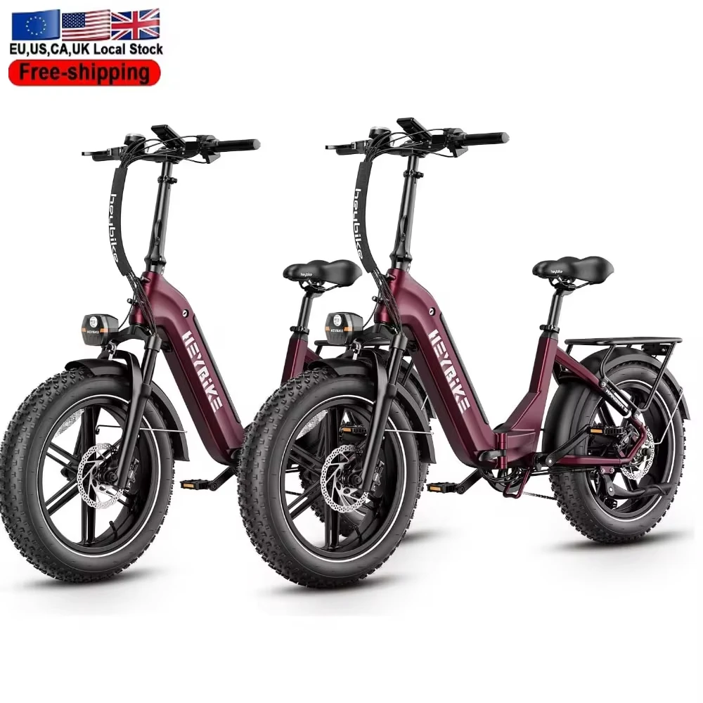 2026 Step-Thru Electric Bike for Adults 750W BaFang Motor 48V 20AH,35-90miles Full Suspension Ebike 2024 New electric bikes