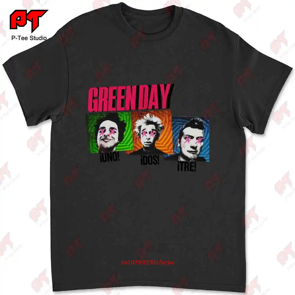 Green Day Uno Dos Tre Tour 2012 Dookie Nimrod Insomniac T-shirt LZTX