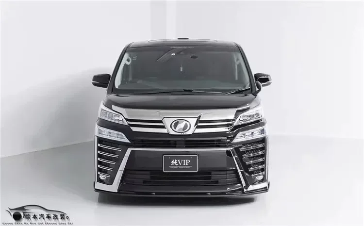 For Toyota Alphard 30 35 2015-2023 Real Carbon Fiber Front Bumper Lip Rear Diffuser Series Trunk Spoiler Cover Body Kit