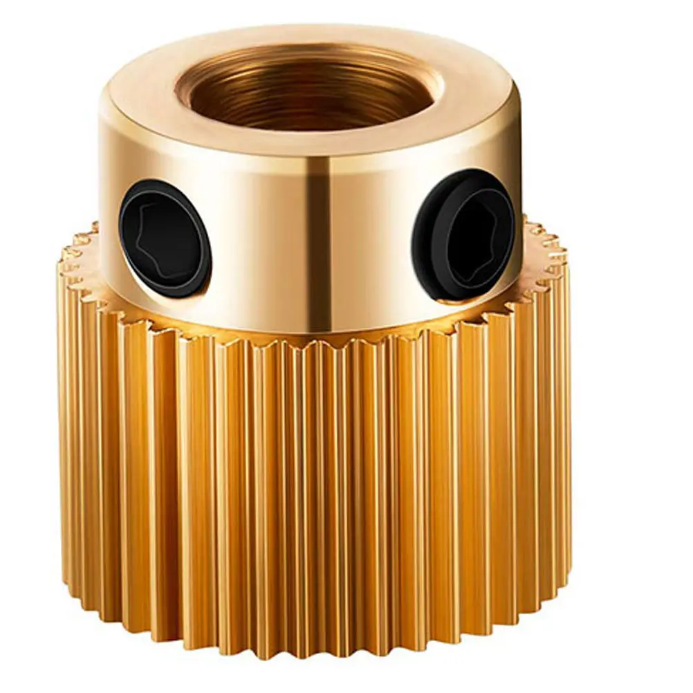 

20 шт. латунных приводных колес для экструдера, запасные части для 3D-принтера, плавная подача филамента, эффективная экструзия