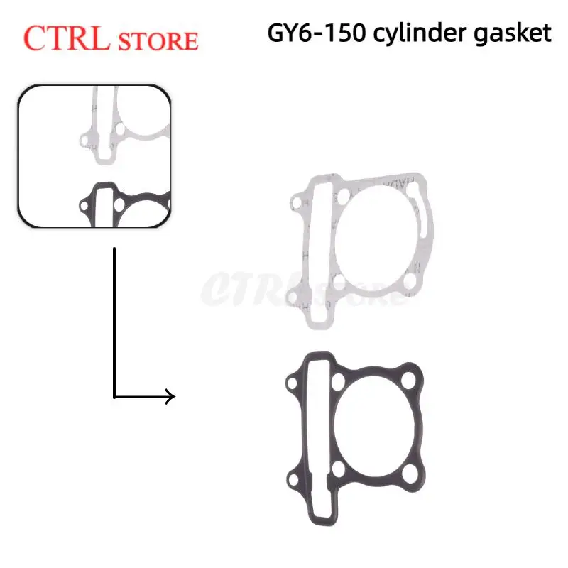 

GY6 150cc Cylinder Head And Base Gasket Set for 152QMI 157QMJ 4-Stroke Scooters Mopeds & ATV Engines - Perfect Fit