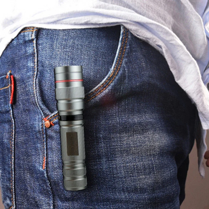 High Lumens LED Flashlight IP65 Waterproof Portable Mini LED Diode Torch Outdoor Emergency Lighting AA Battery Zoom Lantern