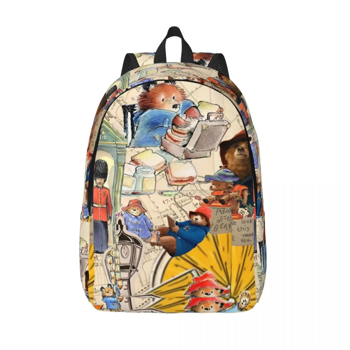 

Paddington Brown Bear Backpack for Men Women Teenage Student Work Daypack College Shoulder Bag Outdoor