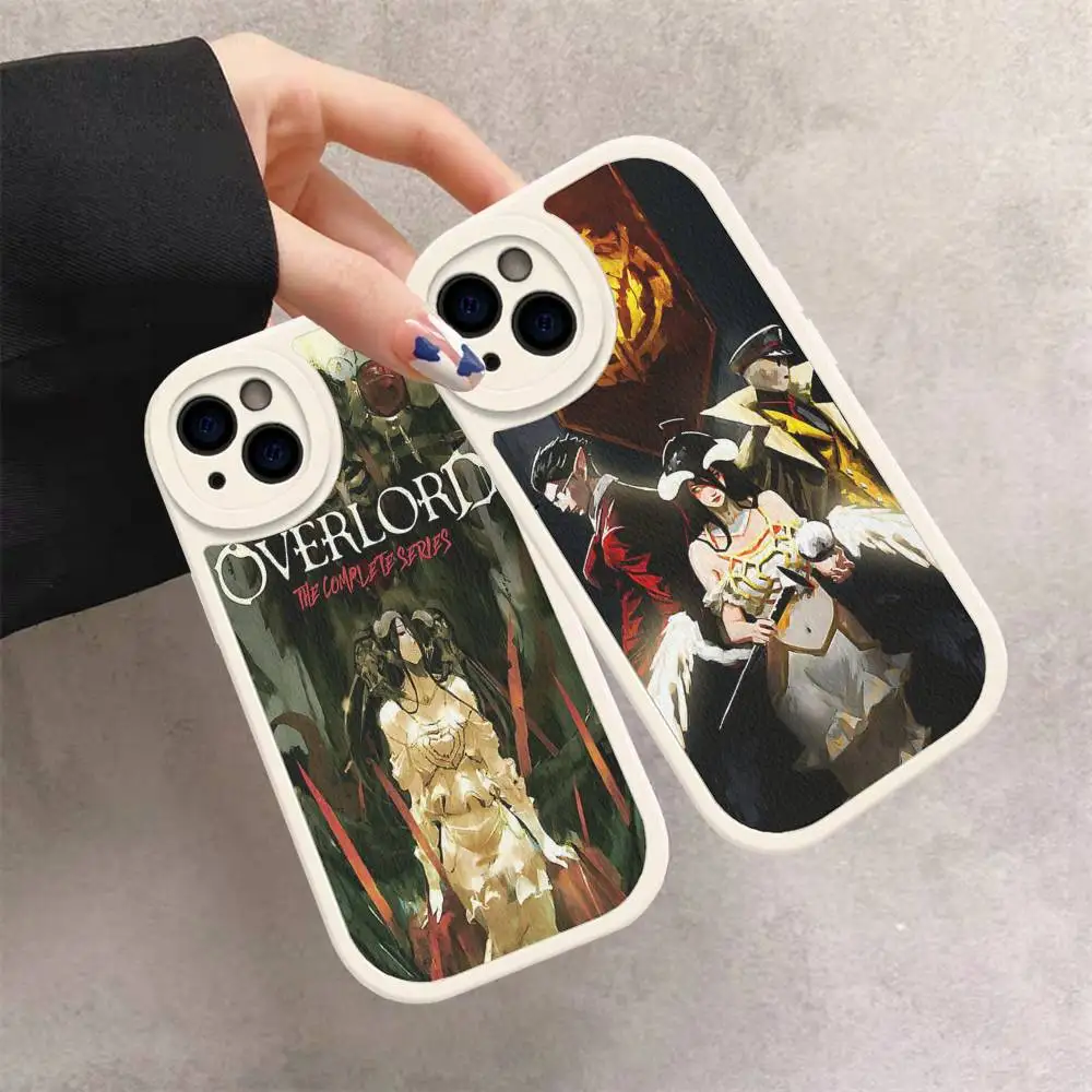 

Popular Anime O-Overlord Phone Case For IPhone 16 15 14 13 12 11 Pro Max Plus Soft Leather Cover