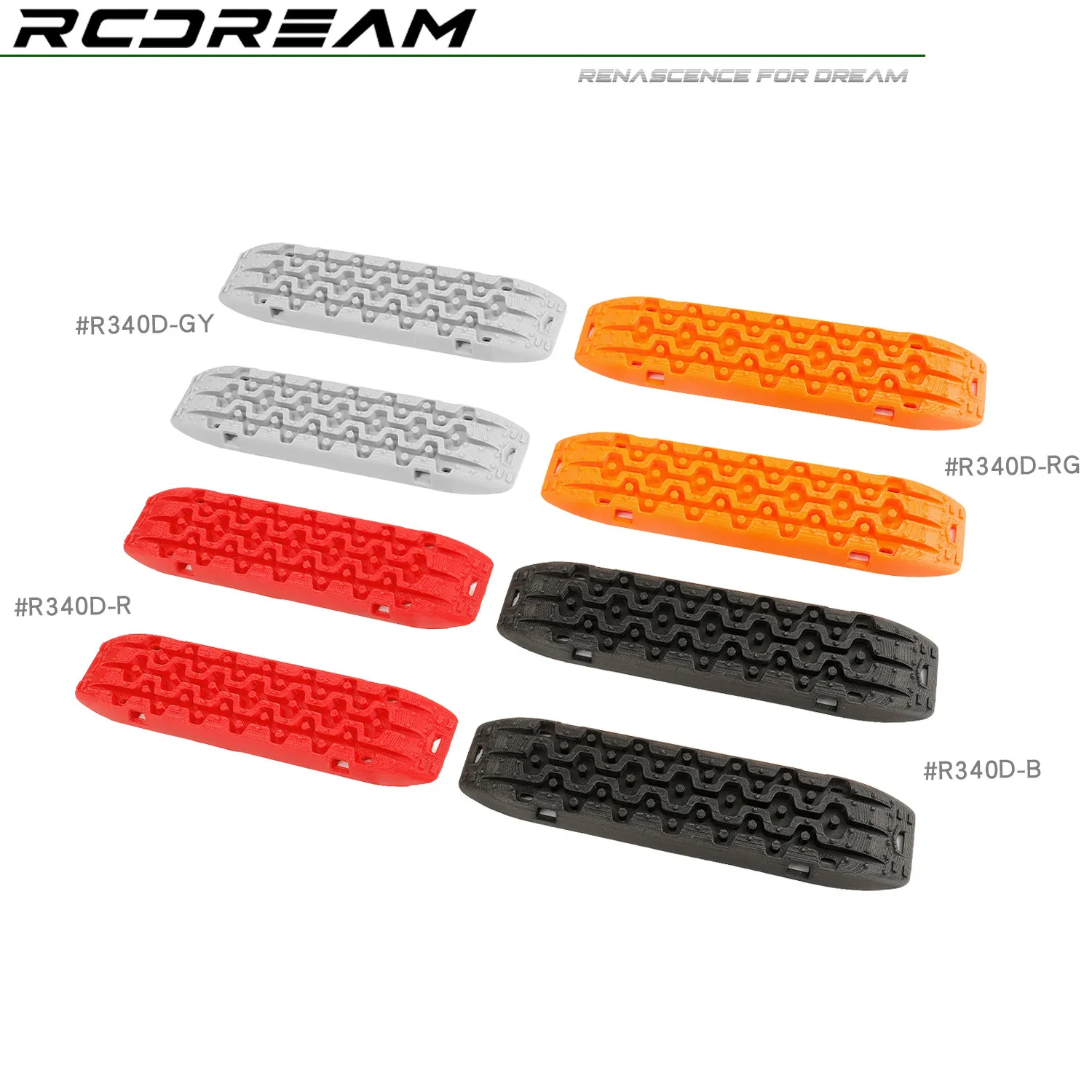 RCDream 1/8 1/7 Remote Control Off-Road Climb Model Car with Escape Plate, Anti-Slip Plate, Anti-Get-Stuck Plate, and Sand Plate