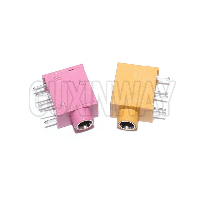 5pcs PJ-325 Stereo Audio Earphone Connectors 3.5MM Audio Headphone Jack Connector 3.5 PJ-325 Audio Jack Socket Multicolor
