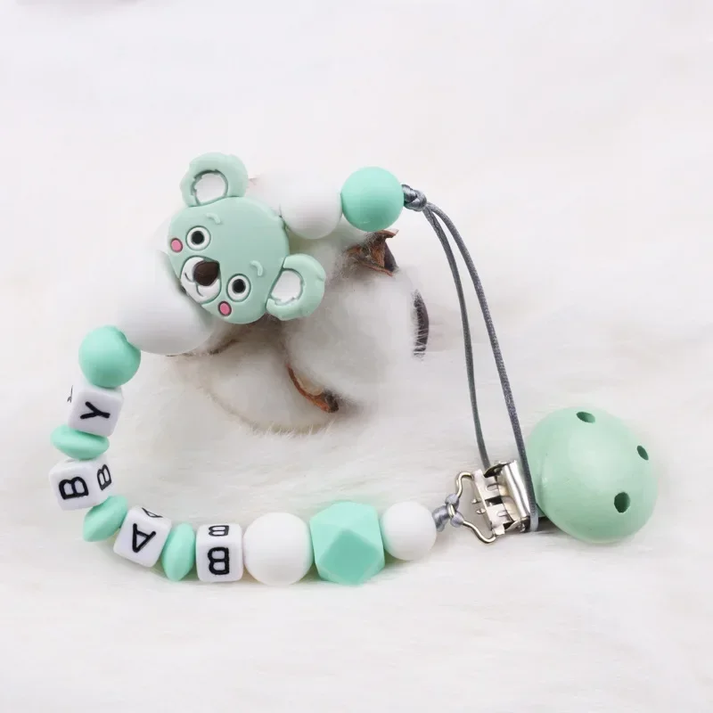 

Детская цепочка для пустышек с индивидуальным именем, аксессуары для новорожденных, держатель для соски, пустышка, пустышка для кормления младенцев, игрушка для прорезывания зубов, жевательный подарок