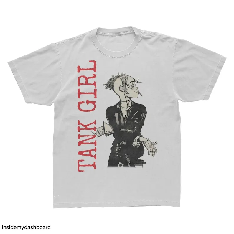 Tank Girl Comic Cover Logo T-Shirt, Tank Girl Shirt, Jet Girl, Womens Emporment Tee, Tank Girl Booga T-Shirt