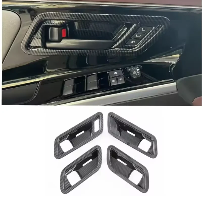 Fit For Toyota BZ4X EA10 2022 -2024 ABS Car Inner Door Handle Bowl Cover Trim Decoration Frame Sticker Car Accessories