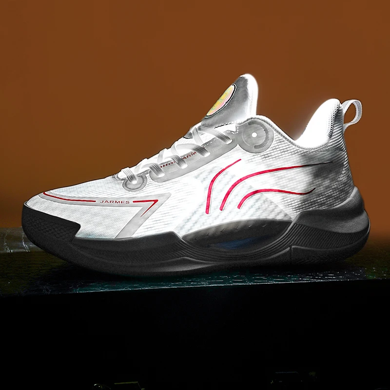 Students high bullet real combat basketball shoes men 2024 new low help cushioned shock wear professional sports shoes