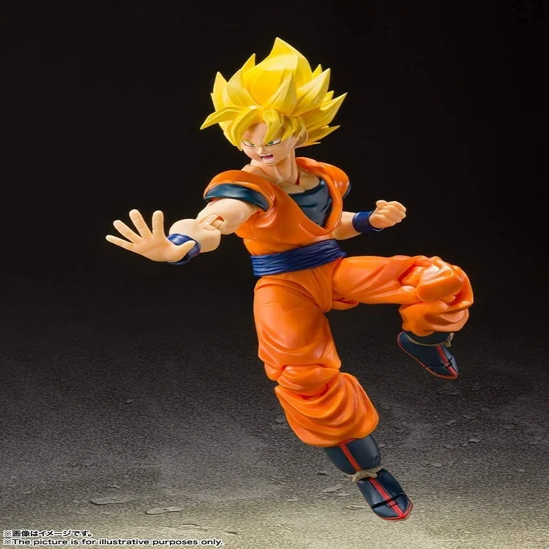 In Stock S.H.Figuarts Super Saiyan Full Power Son Goku Dragon Ball Z In Stock Anime Action Collection Figures Model Toys