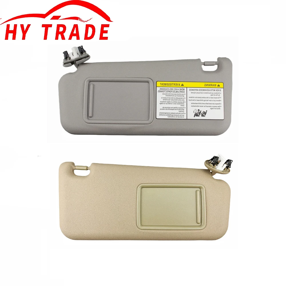 Car Interior Front SunVisor Panel w/Makeup Mirror Light Sun Visor For Toyota RAV4 2006-2012 74320-42501-B2, 74310-42452-B2