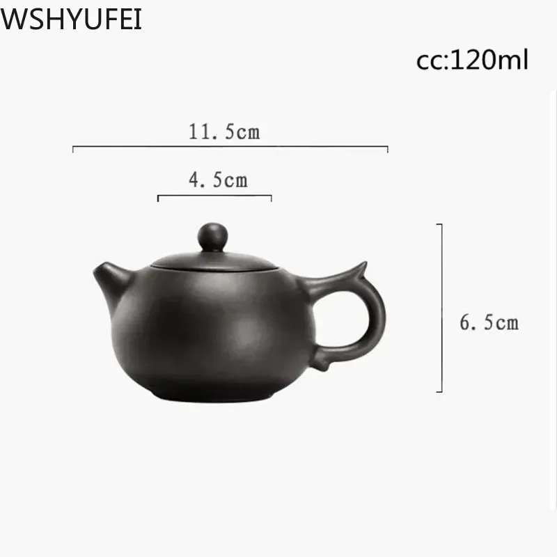 Chinese Yixing Purple Clay Tea Pot Hand Made Pot Dahongpao Mud Tea Set Xishi Teapot Custom Gifts Authentic 120ml