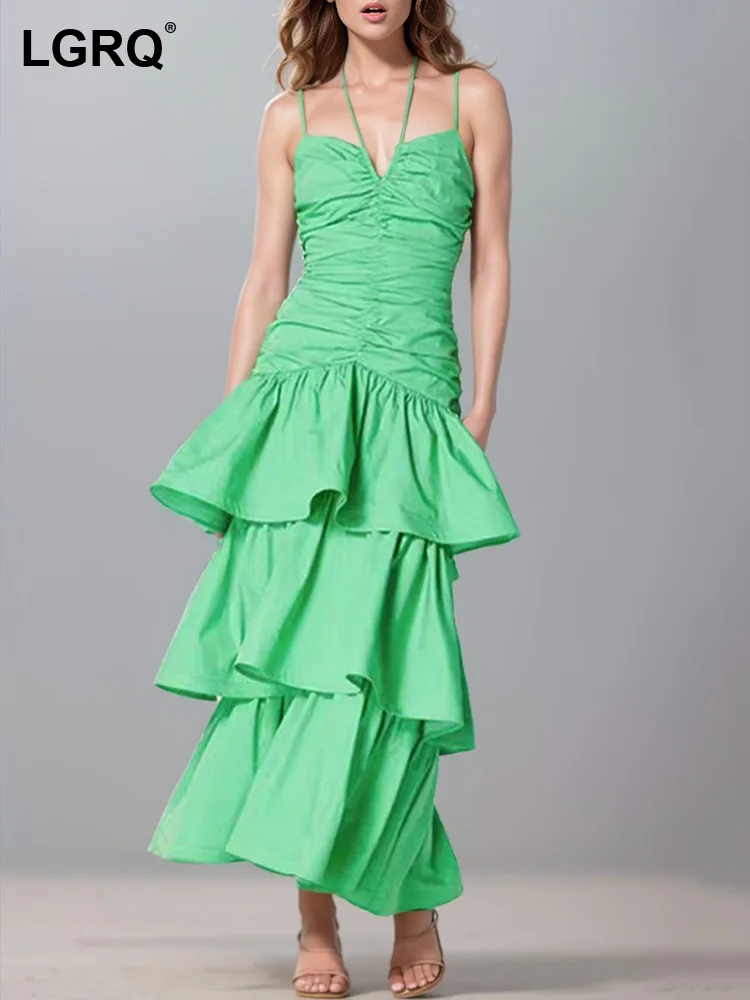 

Женское платье на бретельках с открытыми плечами, без рукавов