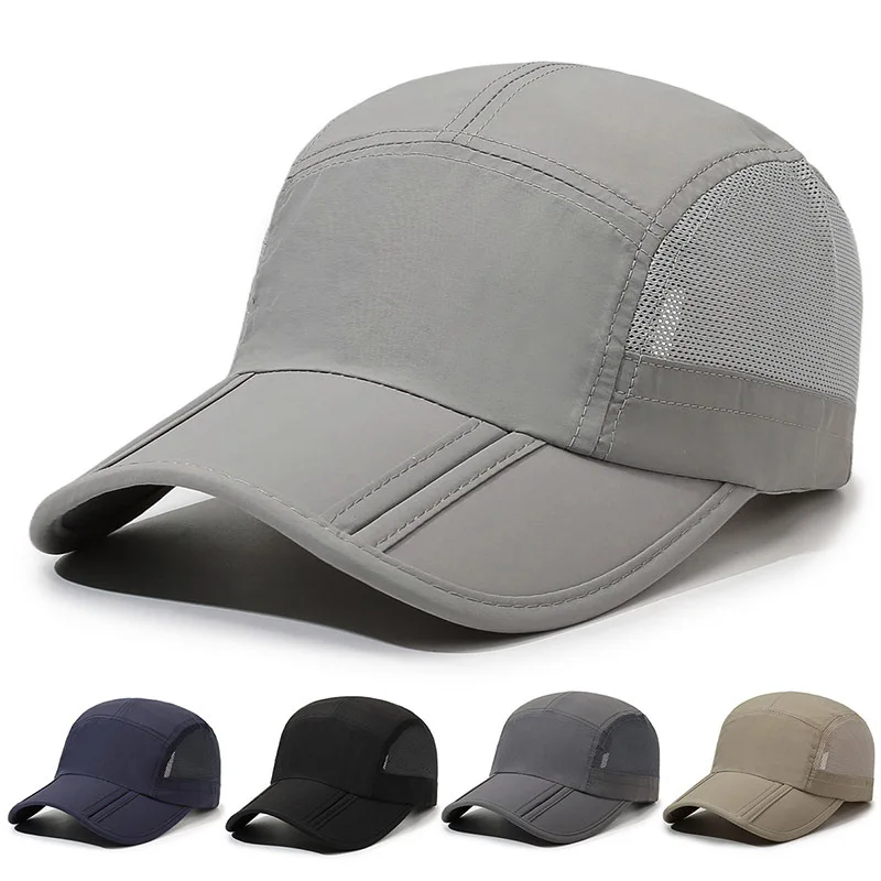 

Мужская и женская быстросохнущая бейсболка с дышащей сеткой, защитой от УФ-излучения, регулируемая, для активного отдыха, походов, кемпинга, рыбалки