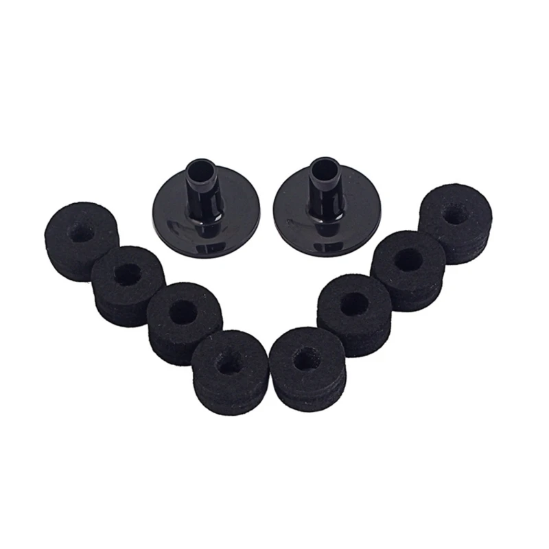 25UC 10Pieces Drum Bass Pedal Felt Cover Drum Felt Bottom Cover Set Made From Resilient Plastic For Optimal Sound Control