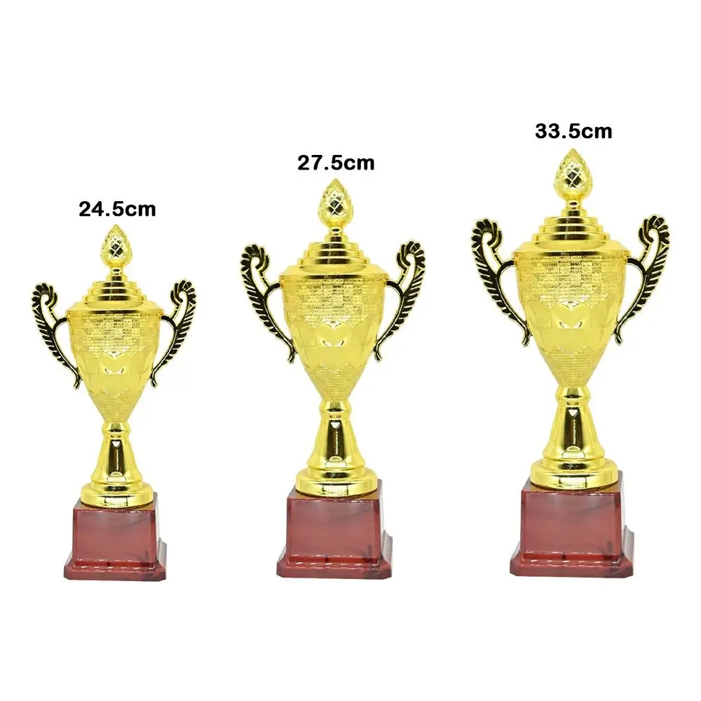 

Пластиковый металлический трофей, универсальный сувенирный трофей золотого цвета, 24,5/27,5/3,5 см, награда за конкурс для командных соревнований