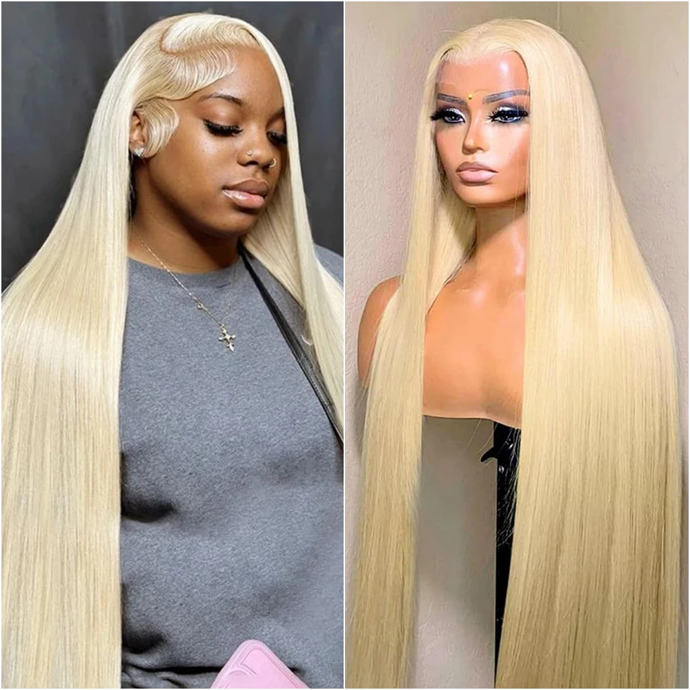 

#613 Bone Striaght Blonde Wigs 13x6 HD Lace Frontal Wigs Brazilian Human Hair Wigs 30 40 Inch 13x4 HD Lace Frontal Colored Wigs