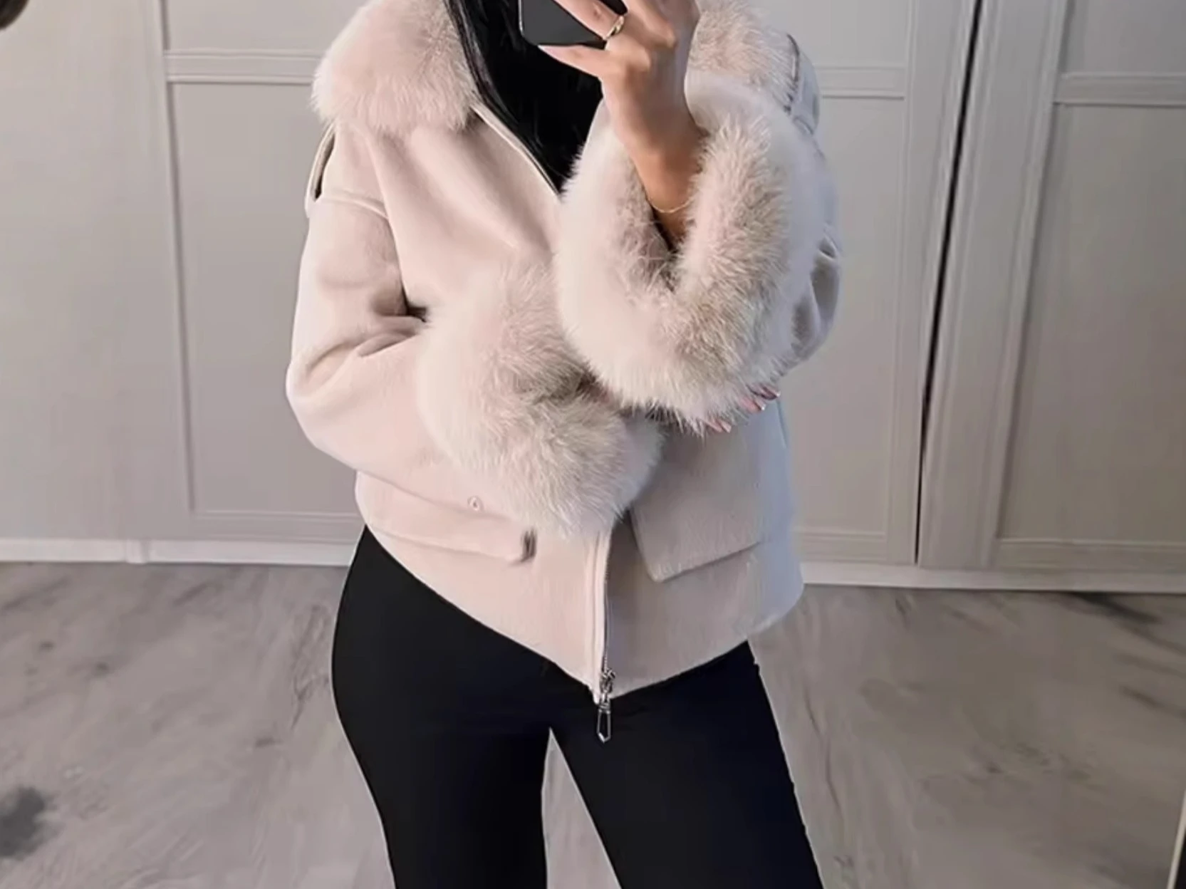 2025 Autumn and Winter New Women's Fashion Casual Hat Double sided Short Coat