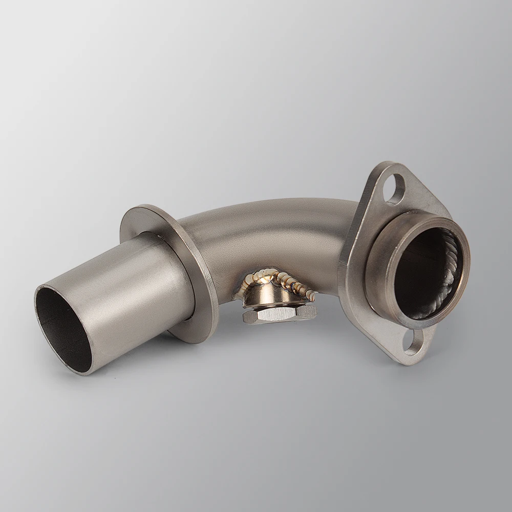 Slip On For Vespa GTS300 GTS 300 2007- 2020 Exhaust System Front Middle Link Pipe Escape Moto Scooter Racing Exhaust Pipe