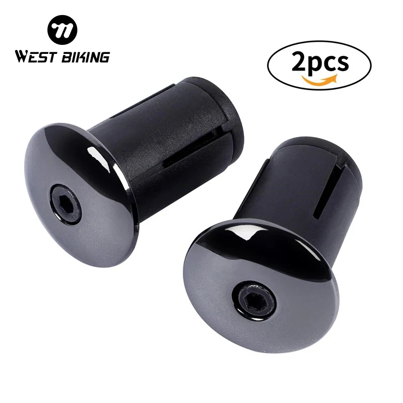 WEST BIKING Handlebar Caps MTB Road Bicycle Handlebar End Plugs Ultralight Handle Grip Bar End Stoppers Bike Accessories 1 Pair