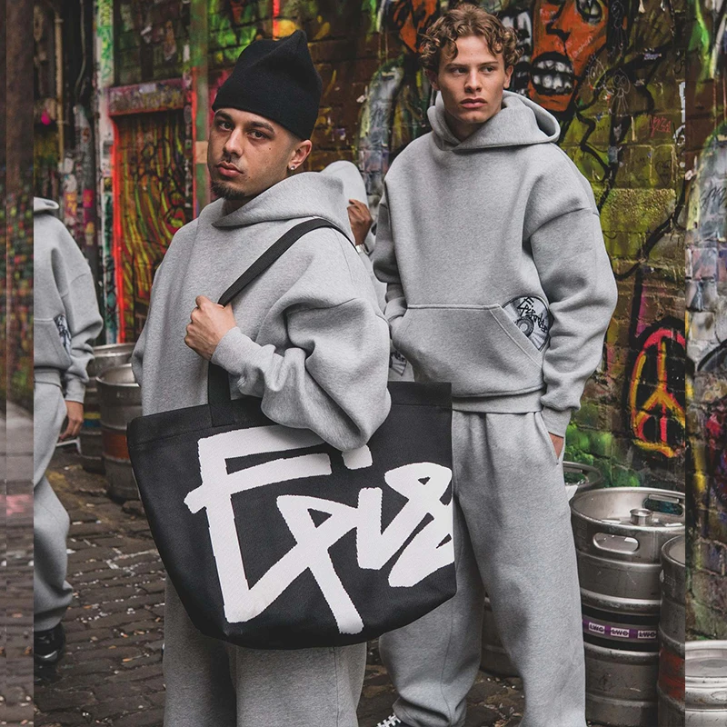 

Casual Streetwear Men's Sports Suit Y2K Harajuku Embroidered Hoodie Hip-hop Loose Casual Sweatpants New Trendy High Street Retro