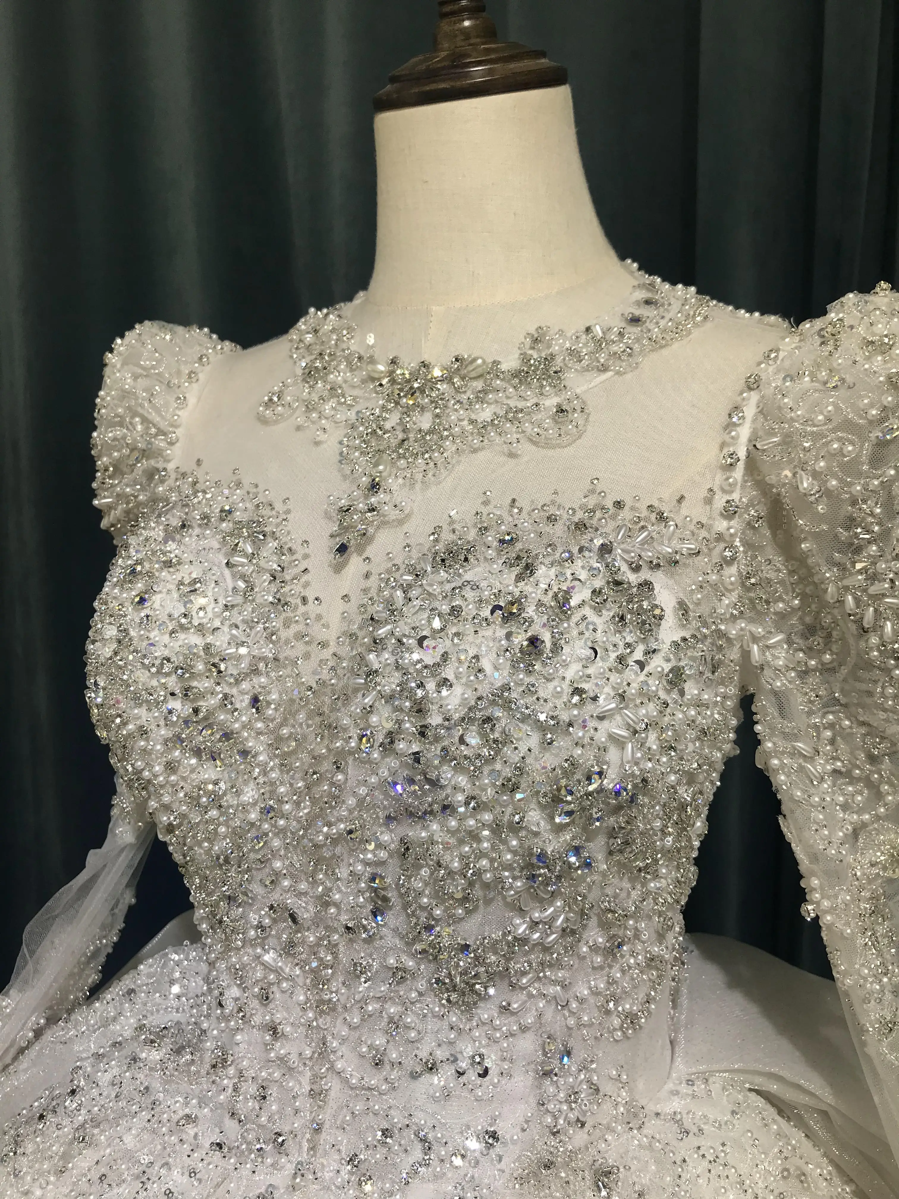 Robe de Mariée Citroball à Paillettes, Tenue de Patients Personnalisée, Nouveau Design, Collection Verte