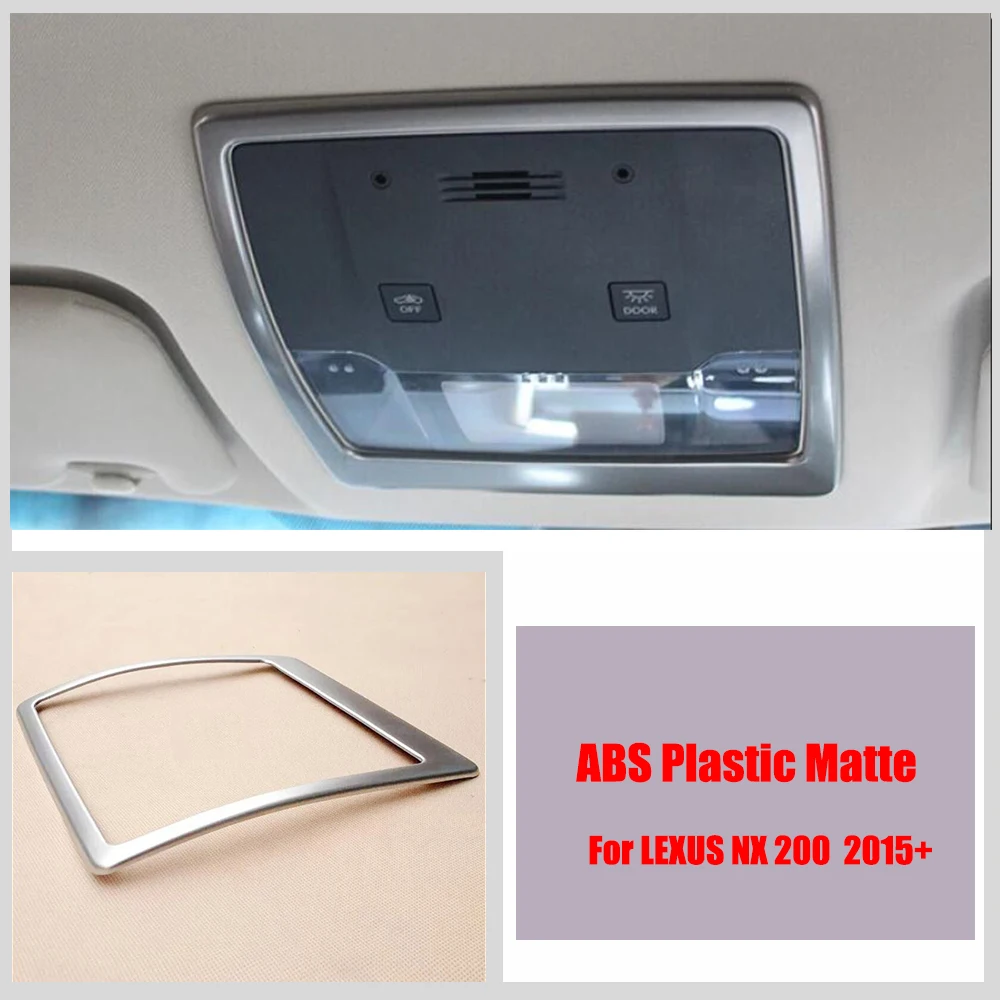 

For Lexus NX 200 2015 2016 ABS Matte Car front reading Lampshade panel frame Cover Trim Car Styling Accessories 1pcs