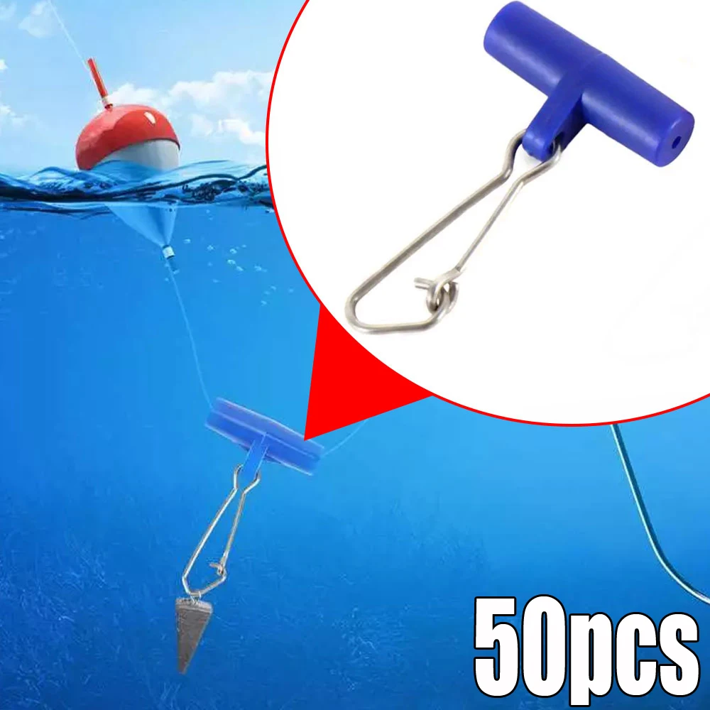 

50pcs Fishing High-Strength Stainless Steel Snaps Quick Replacement Line Hook Connector Buckle Fish Tackle Tool Accessories