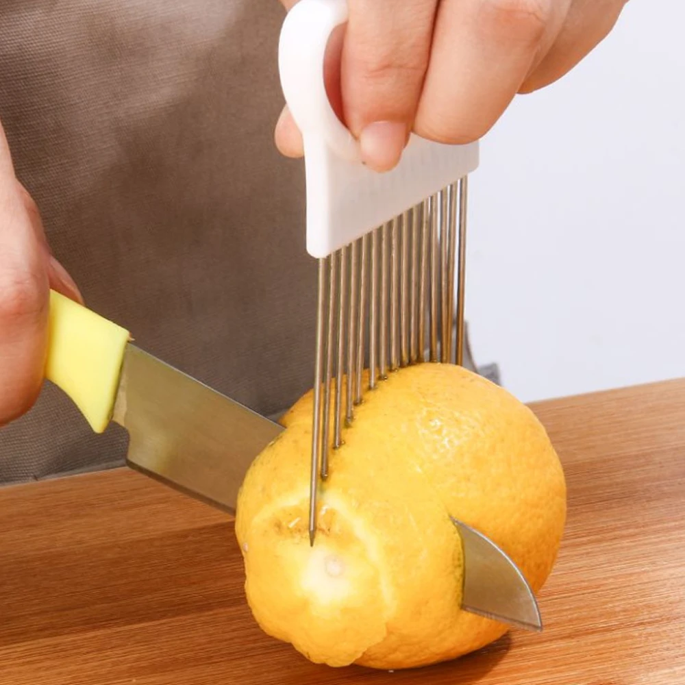 Handheld Tomato Onion Slicer Bread Clip Fruit Vegetable Cutting Lemon Shreadders Potato Apple Gadget Kitchen Accessories