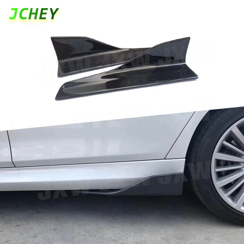 

JCHEY боковые юбки из углеродного волокна, фартук-разделители, клапаны, крылышки для Benz C Class W205 C180 C200 C300 C63 для AMG Car Style