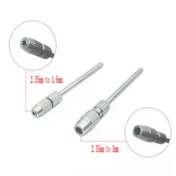 Adaptador de fresa para taladro Dental, convertidor de 2,35mm a 1,6mm/2,35mm a 3mm, pulidor de vástago, 1 unidad