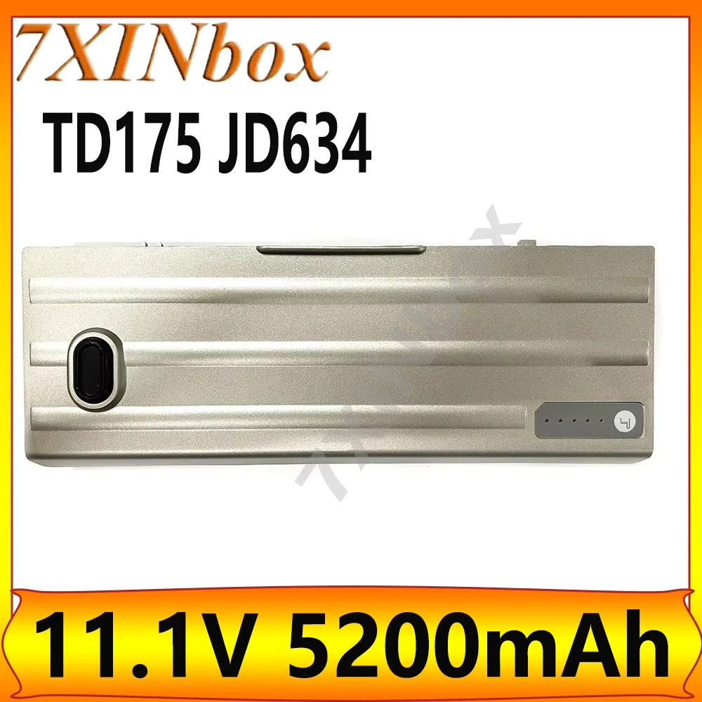 7XINbox TD175 JD634 5200mAh 11.1V  Laptop Battery For Dell Latitude D620 D620 ATG D630 D630 ATG D630 UMA Precision M2300 Series