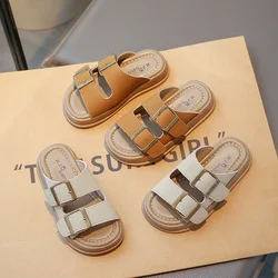 Moda 2024 estate nuove scarpe da spiaggia retrò suola morbida usura esterna pantofole da ragazza