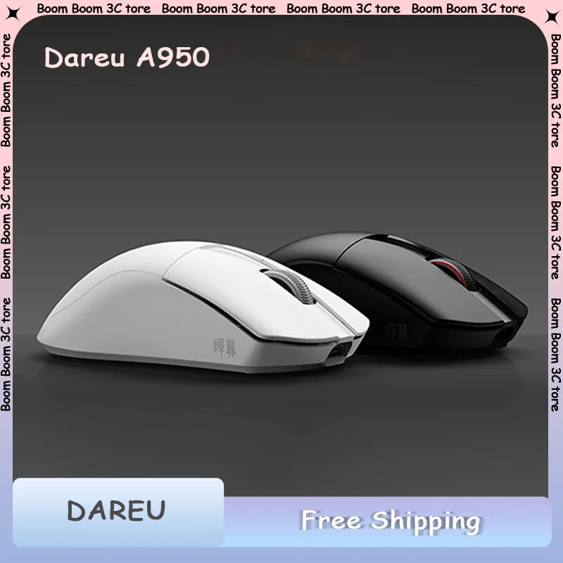 

Dareu A950 AIR Dual-mode Game Mouse Wireless Wired PAW3395 750U 35G 8kHz Lightweight Gaming Mouse E-sports PC Office Accessories