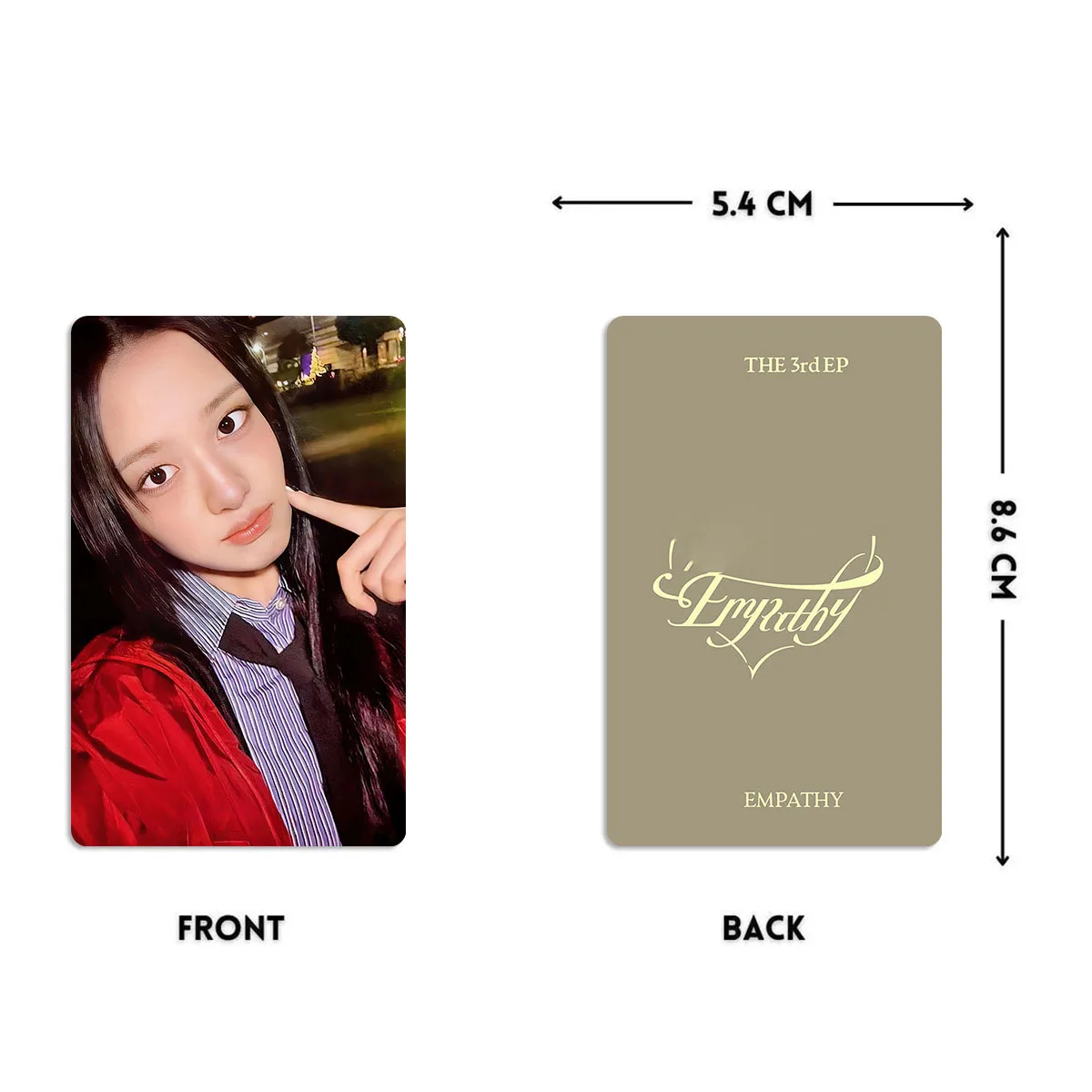 KPOP 6Pcs/set Lomo CardsYujin LIZ Wonyoung EMPATHY New Album Photocard Leeseo ATTITUDE Gaeul REI Bright Film Cards Collections