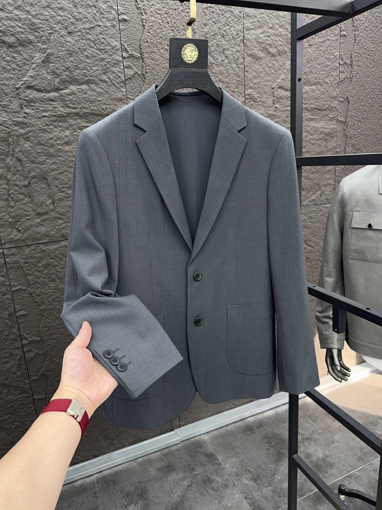 

Мужской костюм Svip Ele 3D: повседневный, деловой, для поездок на работу, весенний, с плоским воротником, модный городской стиль