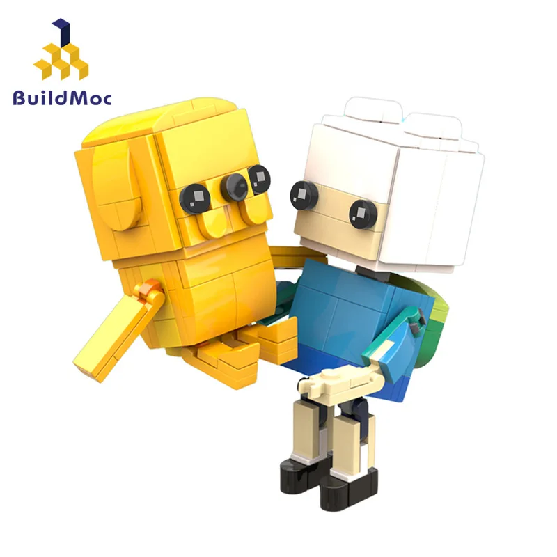 BuildMOC building block toys adventure treasure time Finn Finn and magic old dog Jack Jake