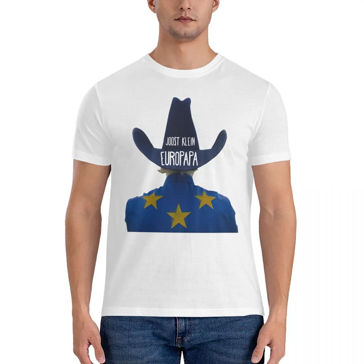 Europapa T-Shirt für Männer 100% Baumwolle Mode für männliche T-Shirts Rundhals ausschnitt Joost Klein T-Shirt Kurzarm Kleidung Geschenk idee